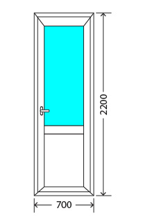 Балконный блок: дверь Exprof S-358 Талдом
