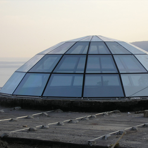 Ремонт стеклянного купола Талдом